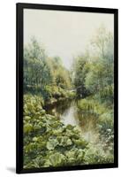 Summerday at the Stream-Peder Mork Monsted-Framed Giclee Print