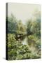 Summerday at the Stream-Peder Mork Monsted-Stretched Canvas