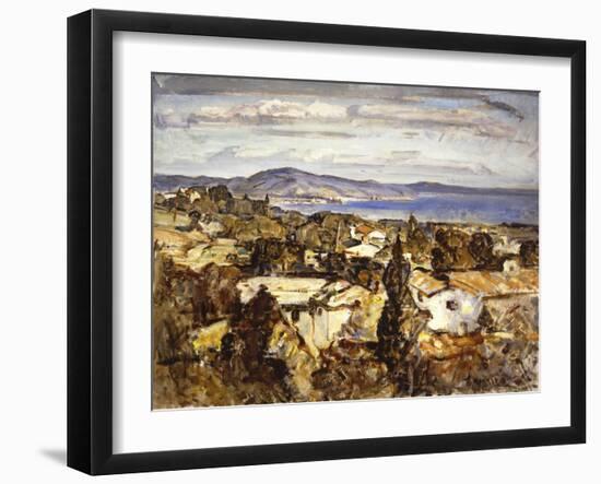 Summerland South to the Rincon-Clarence Hinkle-Framed Art Print