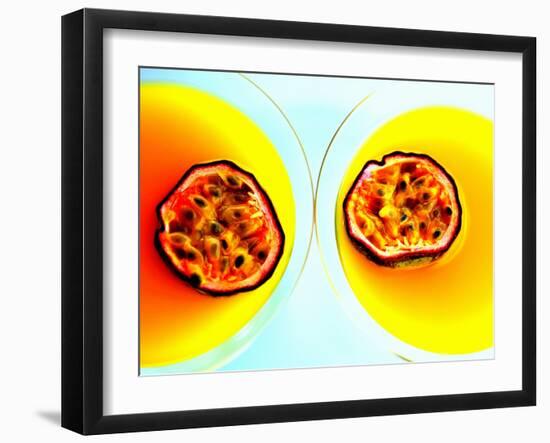 Summerstar Martinis with Passion Fruit and Champagne-null-Framed Premium Photographic Print