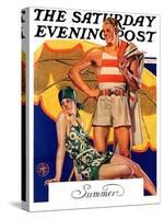 "Summertime, 1927," Saturday Evening Post Cover, August 27, 1927-Joseph Christian Leyendecker-Stretched Canvas