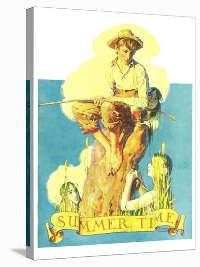 "Summertime, 1933", August 5,1933-Norman Rockwell-Stretched Canvas