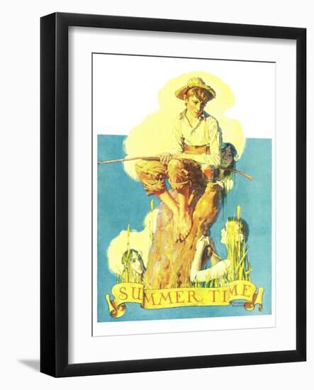 "Summertime, 1933", August 5,1933-Norman Rockwell-Framed Giclee Print