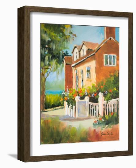 Summertime Cottage-Jane Slivka-Framed Art Print