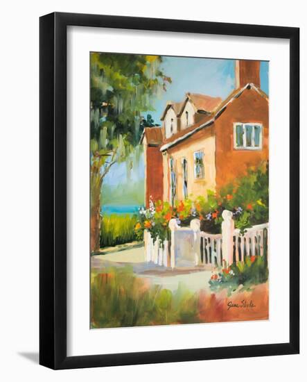 Summertime Cottage-Jane Slivka-Framed Art Print