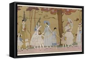 Summertime Fashions for Women and Girls by Paquin Doucet-Georges Barbier-Framed Stretched Canvas