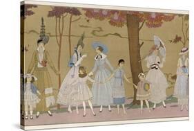 Summertime Fashions for Women and Girls by Paquin Doucet-Georges Barbier-Stretched Canvas