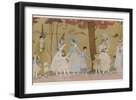 Summertime Fashions for Women and Girls by Paquin Doucet-Georges Barbier-Framed Photographic Print