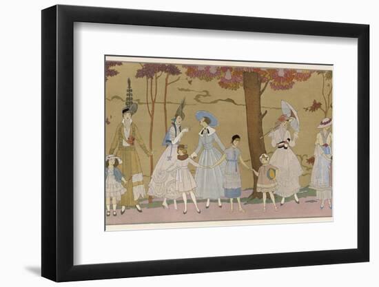 Summertime Fashions for Women and Girls by Paquin Doucet-Georges Barbier-Framed Photographic Print