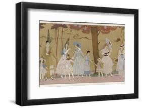 Summertime Fashions for Women and Girls by Paquin Doucet-Georges Barbier-Framed Photographic Print