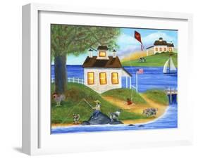 Summertime Fishing-Cheryl Bartley-Framed Giclee Print