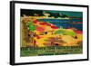 Summertime French Riviera Vintage Poster - Europe-Lantern Press-Framed Art Print