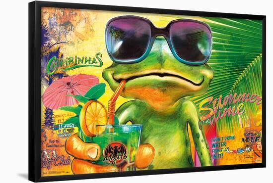 Summertime Frog-Trends International-Framed Poster