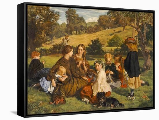 Summertime, Gloucestershire, Exh.1860-James Archer-Framed Stretched Canvas