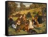 Summertime, Gloucestershire, Exh.1860-James Archer-Framed Stretched Canvas
