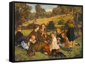 Summertime, Gloucestershire, Exh.1860-James Archer-Framed Stretched Canvas