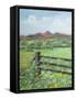 Summertime in CookhamBerks,  pastel-Margo Starkey-Framed Stretched Canvas