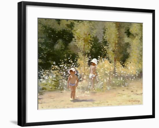 Summertime in France, 1988-Gillian Furlong-Framed Giclee Print