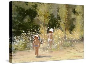 Summertime in France, 1988-Gillian Furlong-Stretched Canvas