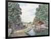 Summertime: Morris Canal-Stanton Manolakas-Framed Giclee Print