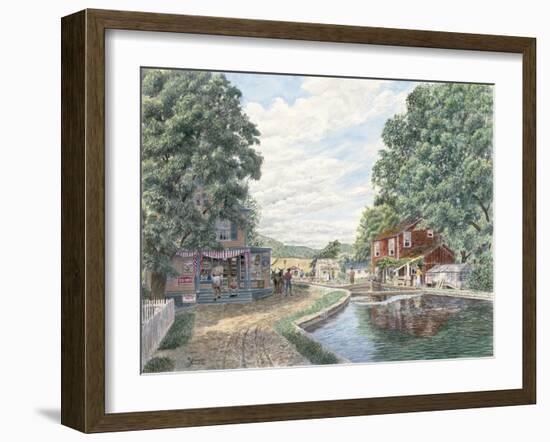 Summertime: Morris Canal-Stanton Manolakas-Framed Giclee Print