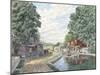 Summertime: Morris Canal-Stanton Manolakas-Mounted Giclee Print