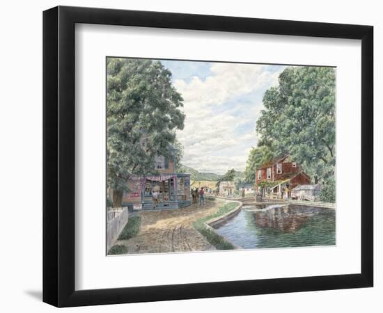 Summertime: Morris Canal-Stanton Manolakas-Framed Giclee Print