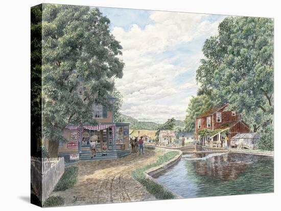 Summertime: Morris Canal-Stanton Manolakas-Stretched Canvas