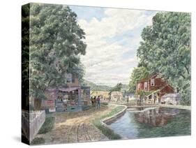 Summertime: Morris Canal-Stanton Manolakas-Stretched Canvas