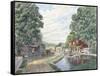 Summertime: Morris Canal-Stanton Manolakas-Framed Stretched Canvas