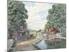 Summertime: Morris Canal-Stanton Manolakas-Mounted Premium Giclee Print