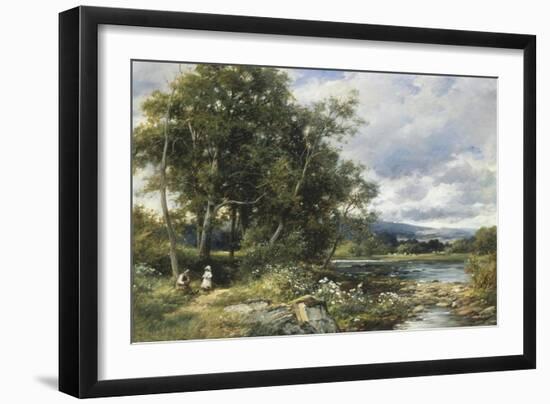 Summertime on the Brathay-David Bates-Framed Giclee Print