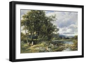 Summertime on the Brathay-David Bates-Framed Giclee Print