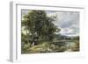 Summertime on the Brathay-David Bates-Framed Giclee Print