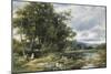 Summertime on the Brathay-David Bates-Mounted Giclee Print