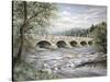 Summertime Pakenham Bridge-Kevin Dodds-Stretched Canvas