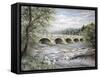 Summertime Pakenham Bridge-Kevin Dodds-Framed Stretched Canvas