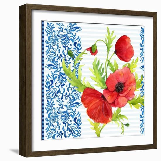 Summertime Poppies I-Irina Trzaskos Studios-Framed Giclee Print