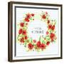 Summertime Poppies Wreath-Irina Trzaskos Studios-Framed Giclee Print