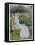 Summertime: Portrait of the Artist's Wife, Hannah-Edward Killingworth Johnson-Framed Stretched Canvas