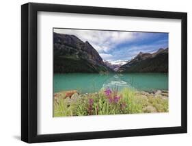 Summertime Scenic View  at Lake Louise, Alberta, Canada-George Oze-Framed Photographic Print