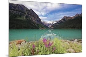 Summertime Scenic View  at Lake Louise, Alberta, Canada-George Oze-Mounted Photographic Print