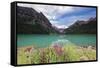 Summertime Scenic View  at Lake Louise, Alberta, Canada-George Oze-Framed Stretched Canvas