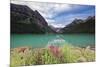 Summertime Scenic View  at Lake Louise, Alberta, Canada-George Oze-Mounted Premium Photographic Print