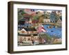 Summertime Spirit Village Cheryl Bartley-Cheryl Bartley-Framed Giclee Print