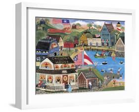 Summertime Spirit Village-Cheryl Bartley-Framed Giclee Print