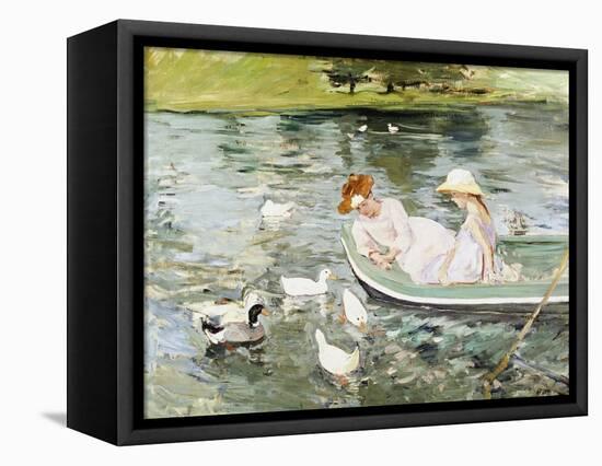 Summertime-Mary Cassatt-Framed Stretched Canvas