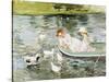 Summertime-Mary Cassatt-Stretched Canvas