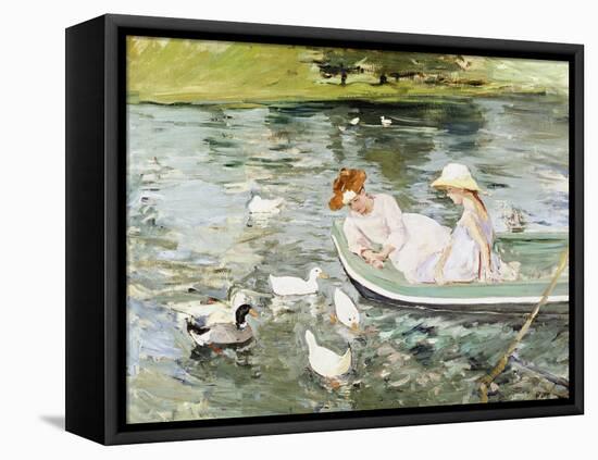 Summertime-Mary Cassatt-Framed Stretched Canvas