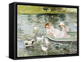 Summertime-Mary Cassatt-Framed Stretched Canvas